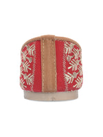 Thumbnail for Desi Colour Women Indian Ethnic Footwear-Cushioned Embroidered Ruby - Distacart