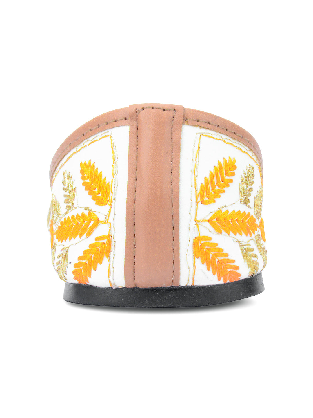 Desi Colour Women Indian Ethnic Footwear-Yellow Leaves - Distacart