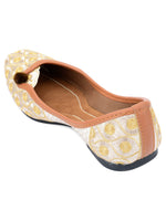 Thumbnail for Desi Colour Women Indian Ethnic Footwear-Gold Side Flip-1 - Distacart