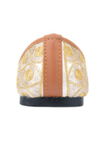 Thumbnail for Desi Colour Women Indian Ethnic Footwear-Gold Side Flip-1 - Distacart