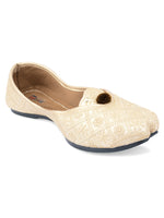 Thumbnail for Desi Colour Women Indian Ethnic Footwear-Gold Front Flip - Distacart