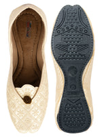 Thumbnail for Desi Colour Women Indian Ethnic Footwear-Gold Front Flip - Distacart