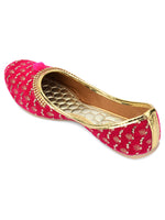 Thumbnail for Desi Colour Women Indian Ethnic Footwear-Pink Star - Distacart
