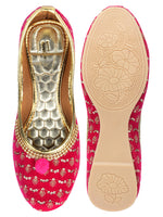 Thumbnail for Desi Colour Women Indian Ethnic Footwear-Pink Star - Distacart