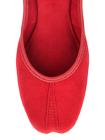 Thumbnail for Desi Colour Women Indian Ethnic Footwear-Basic Suede -Red - Distacart