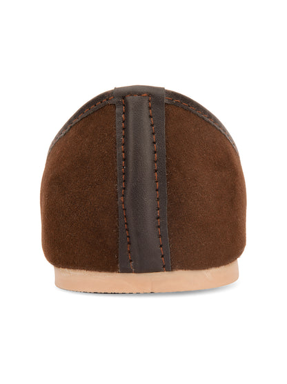 Desi Colour Women Indian Ethnic Footwear-Basic Suede -Brown - Distacart