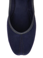 Thumbnail for Desi Colour Women Indian Ethnic Footwear-Basic Suede -Blue - Distacart