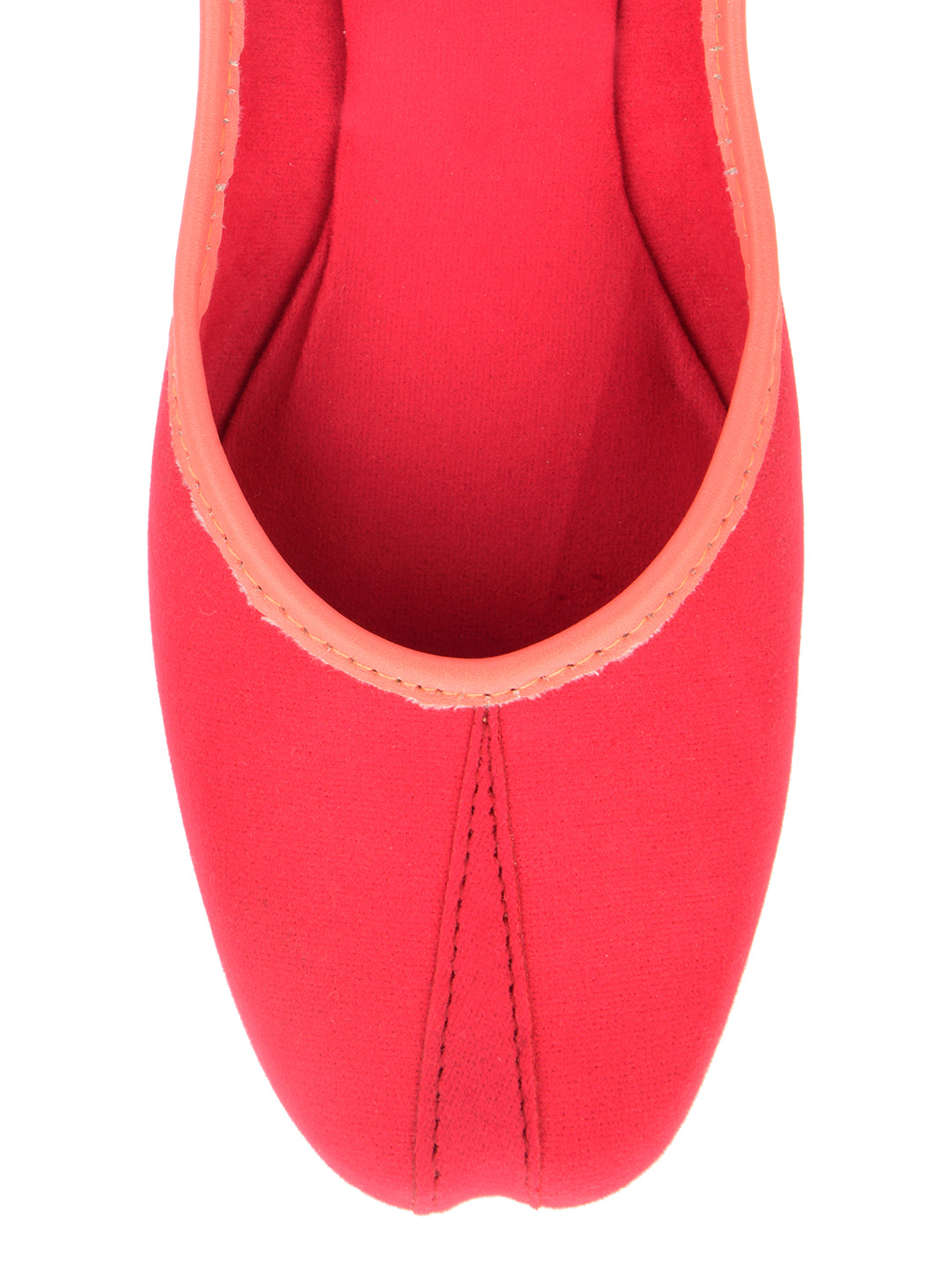 Desi Colour Women Indian Ethnic Footwear-Basic Suede -Pink - Distacart