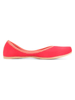 Thumbnail for Desi Colour Women Indian Ethnic Footwear-Basic Suede -Pink - Distacart