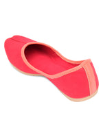 Thumbnail for Desi Colour Women Indian Ethnic Footwear-Basic Suede -Pink - Distacart
