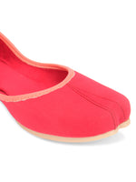Thumbnail for Desi Colour Women Indian Ethnic Footwear-Basic Suede -Pink - Distacart