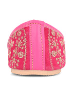 Thumbnail for Desi Colour Women Indian Ethnic Footwear-Cushioned Pink Emb - Distacart