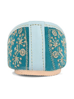 Thumbnail for Desi Colour Women Indian Ethnic Footwear-Cushioned Green Emb - Distacart