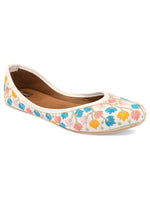 Thumbnail for Desi Colour Women Indian Ethnic Footwear-Multi Heavy Work-LR - Distacart