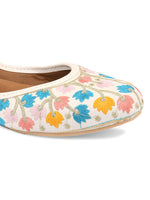 Thumbnail for Desi Colour Women Indian Ethnic Footwear-Multi Heavy Work-LR - Distacart