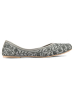 Thumbnail for Desi Colour Women Indian Ethnic Footwear-Grey Heavy Work-LR - Distacart