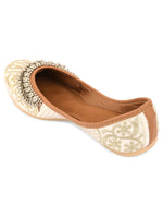 Thumbnail for Desi Colour Women Indian Ethnic Footwear-Off White-Gungroo - Distacart