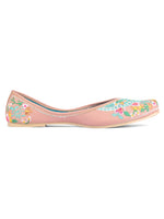Thumbnail for Desi Colour Women Indian Ethnic Footwear-Dual Colour Emb