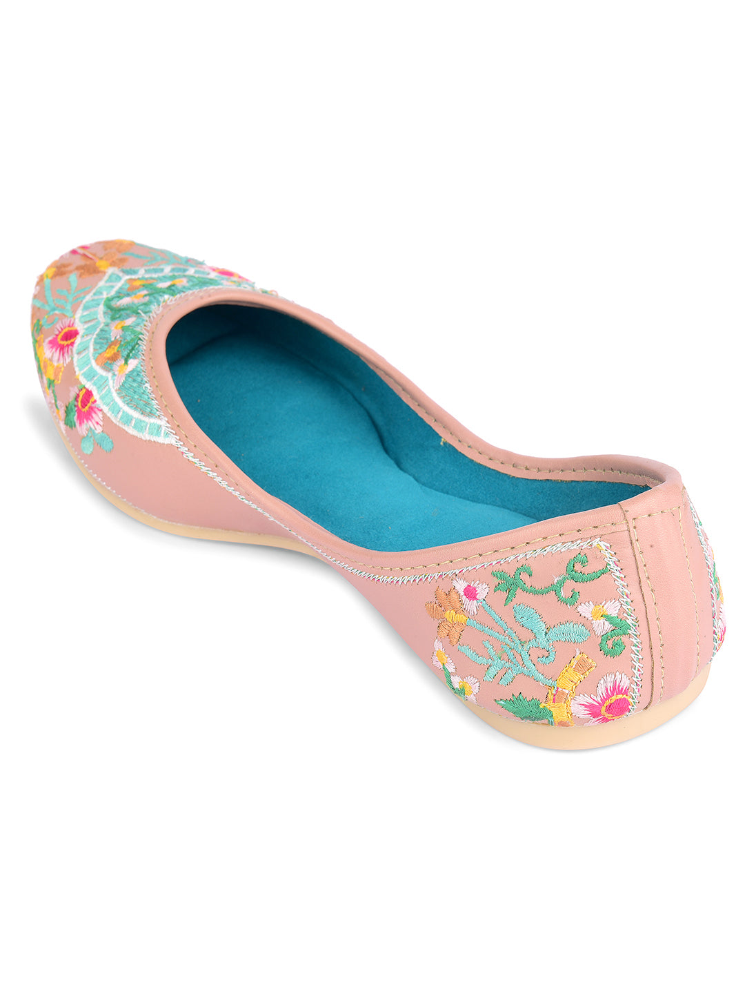 Desi Colour Women Indian Ethnic Footwear-Dual Colour Emb