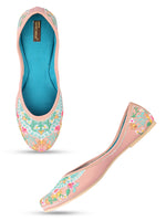 Thumbnail for Desi Colour Women Indian Ethnic Footwear-Dual Colour Emb
