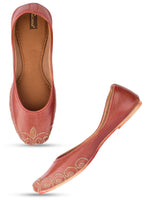 Thumbnail for Desi Colour Women Indian Ethnic Footwear-Polish-Dark Brown 1