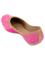 Thumbnail for Desi Colour Women Indian Ethnic Footwear-Hot Pink Shine - Distacart