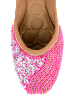 Thumbnail for Desi Colour Women Indian Ethnic Footwear-Hot Pink Shine - Distacart