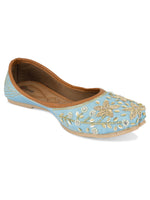 Thumbnail for Desi Colour Women Indian Ethnic Footwear-Firoji Dabka - Distacart