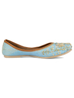 Thumbnail for Desi Colour Women Indian Ethnic Footwear-Firoji Dabka - Distacart