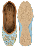 Thumbnail for Desi Colour Women Indian Ethnic Footwear-Firoji Dabka - Distacart