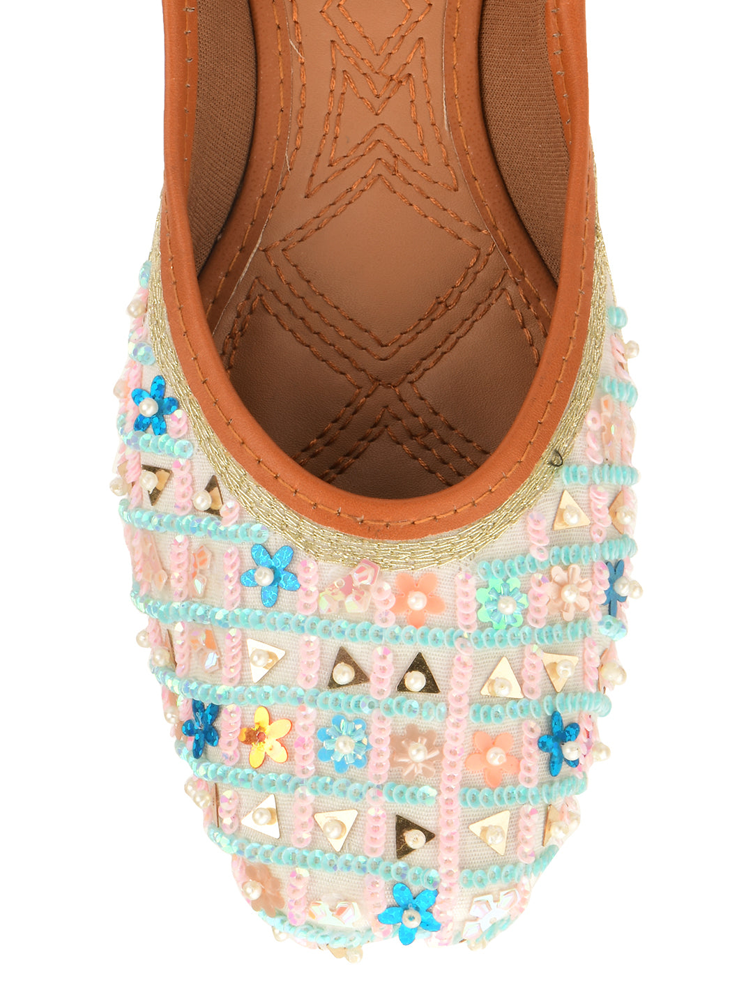 Desi Colour Women Indian Ethnic Footwear-Multi Star - Distacart