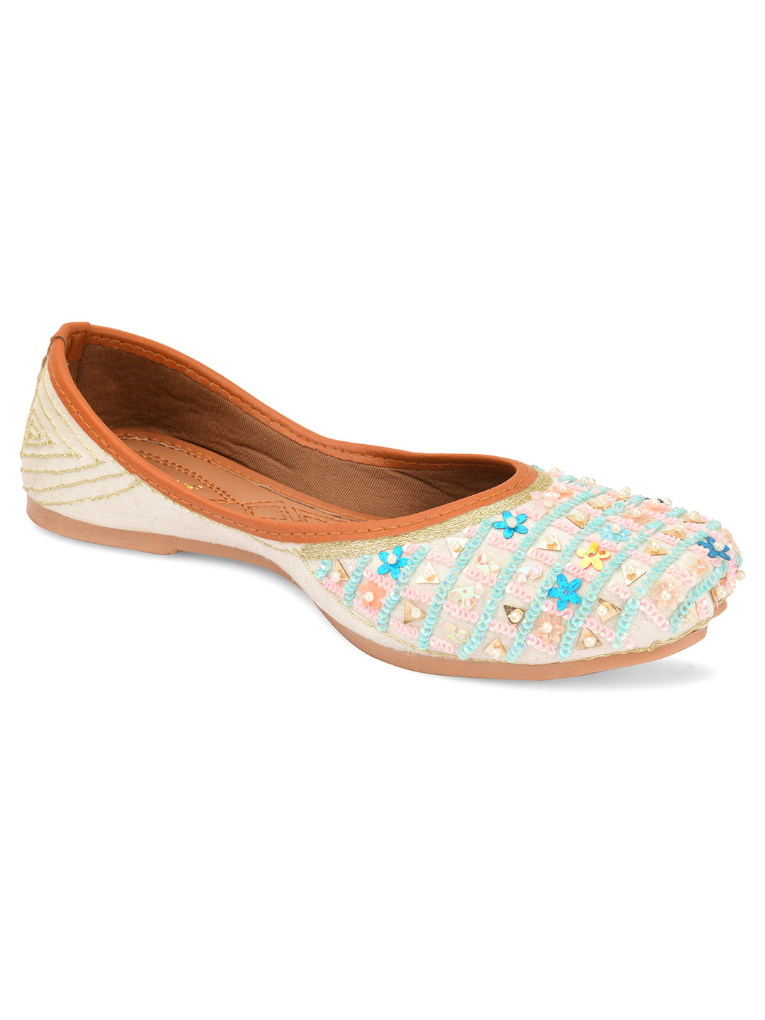Desi Colour Women Indian Ethnic Footwear-Multi Star - Distacart