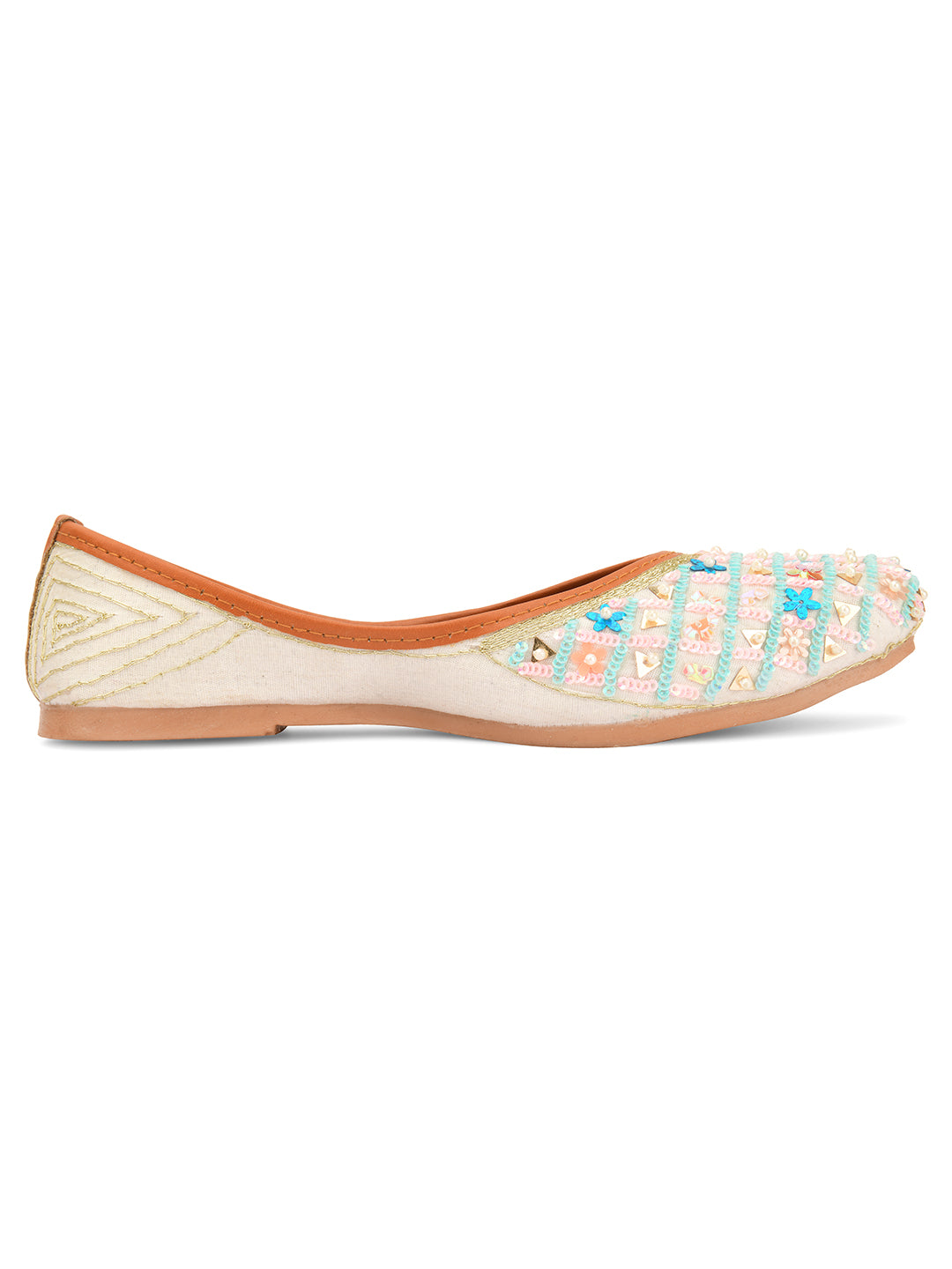 Desi Colour Women Indian Ethnic Footwear-Multi Star - Distacart
