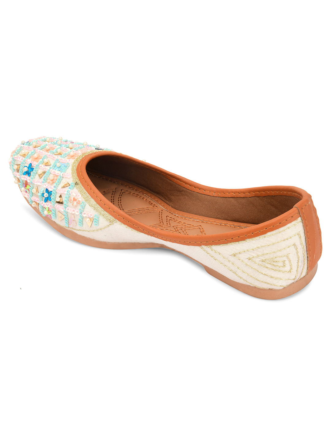 Desi Colour Women Indian Ethnic Footwear-Multi Star - Distacart
