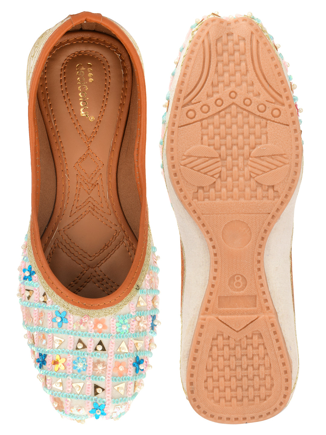 Desi Colour Women Indian Ethnic Footwear-Multi Star - Distacart