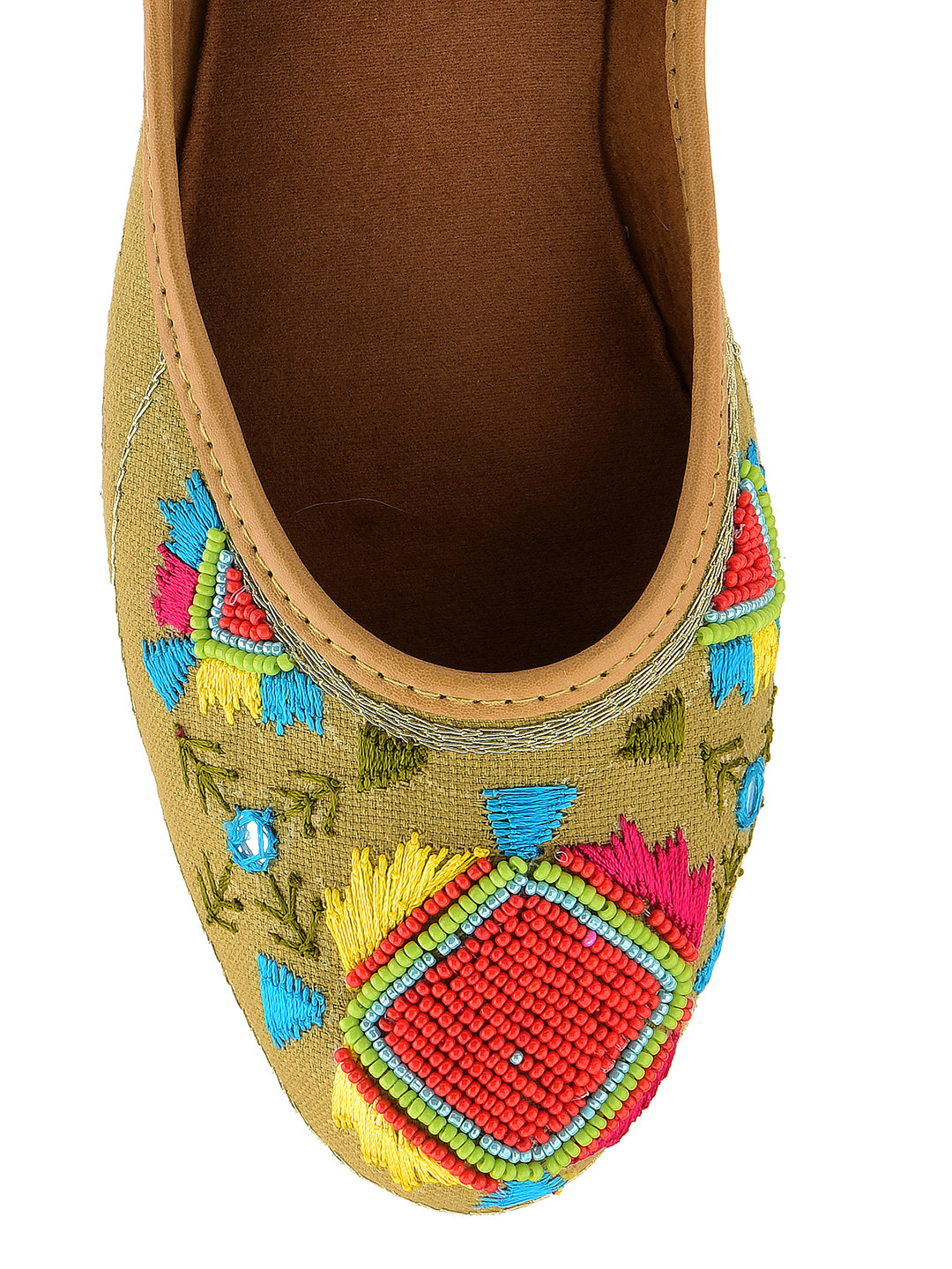 Desi Colour Women Indian Ethnic Footwear-Daily Wear Jute Rhombus - Distacart