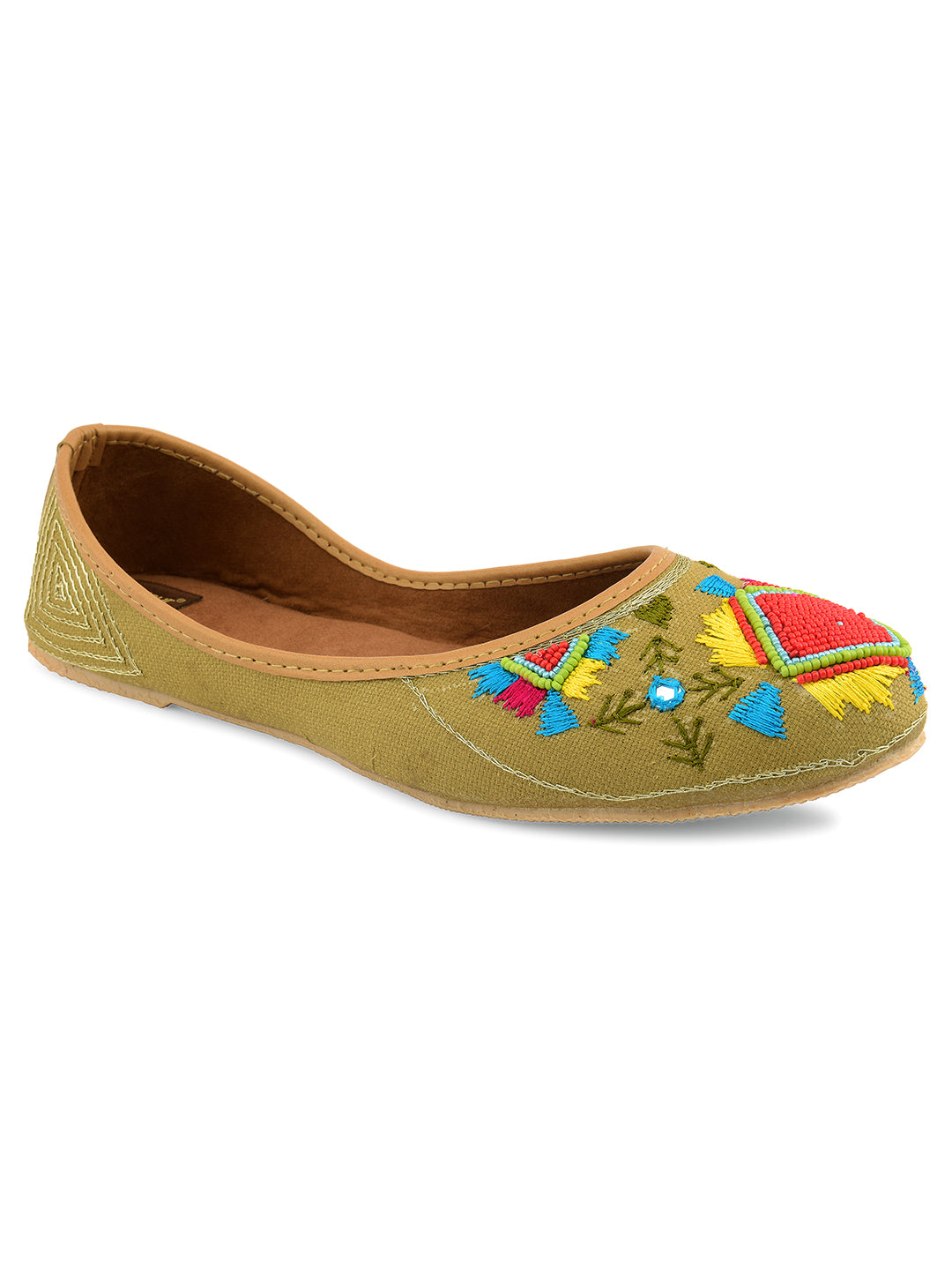 Desi Colour Women Indian Ethnic Footwear-Daily Wear Jute Rhombus - Distacart