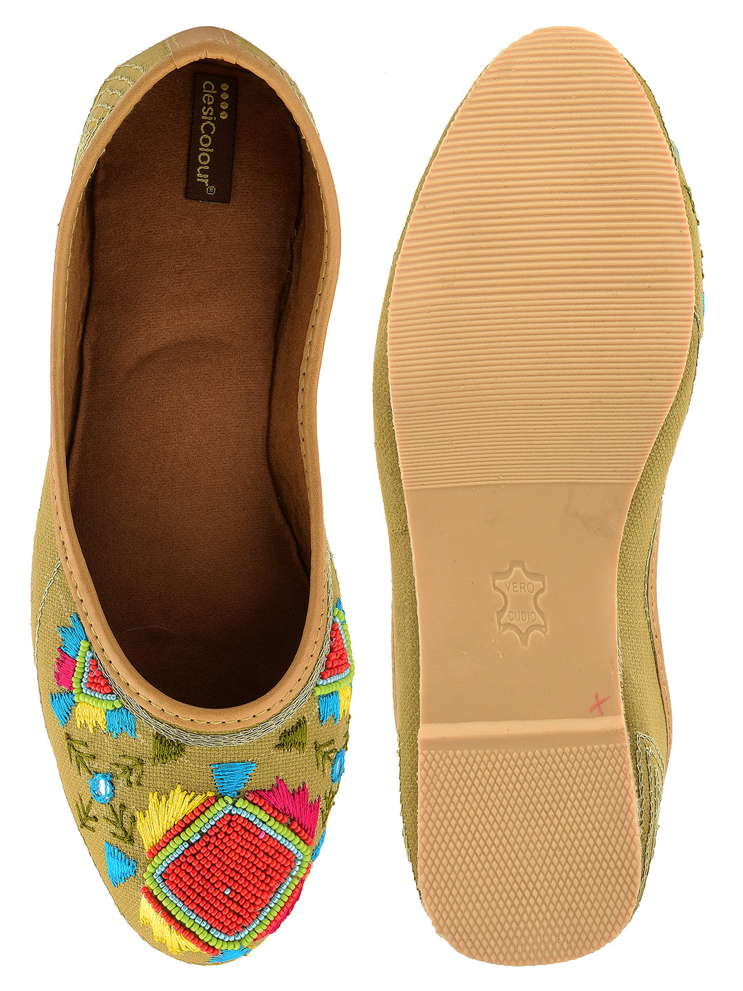 Desi Colour Women Indian Ethnic Footwear-Daily Wear Jute Rhombus - Distacart