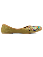 Thumbnail for Desi Colour Women Indian Ethnic Footwear-Daily Wear Jute Floral Mirror - Distacart