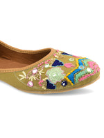 Thumbnail for Desi Colour Women Indian Ethnic Footwear-Daily Wear Jute Floral Mirror - Distacart