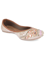Thumbnail for Desi Colour Women Indian Ethnic Footwear-Heavy Emb -4 - Distacart