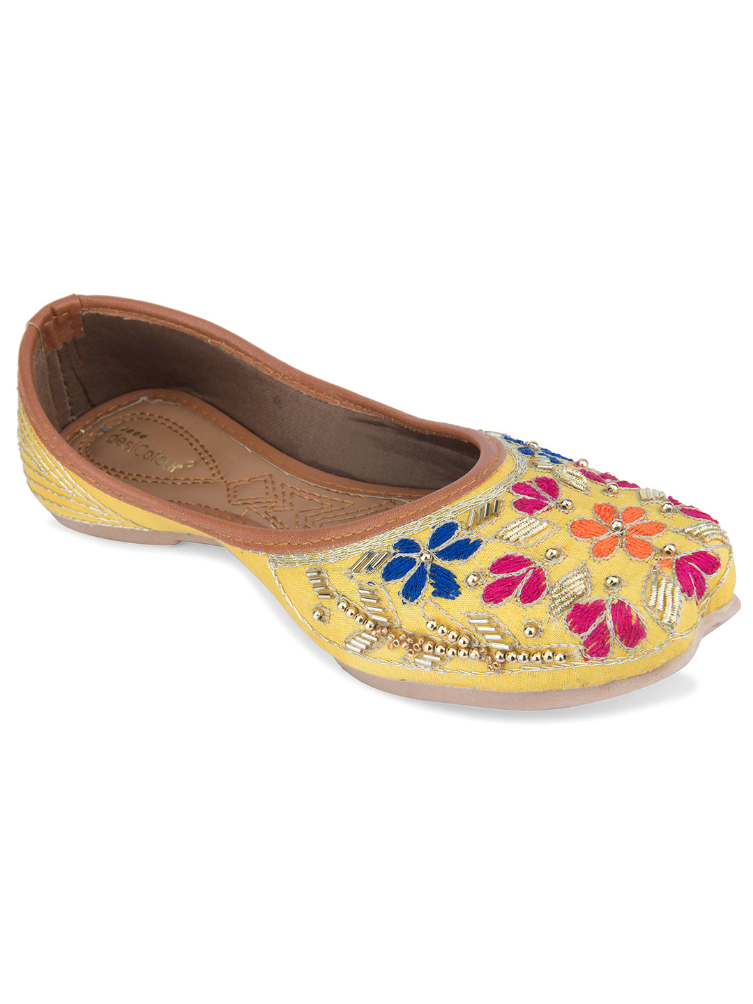 Desi Colour Women Indian Ethnic Footwear-Heavy Emb -16 - Distacart