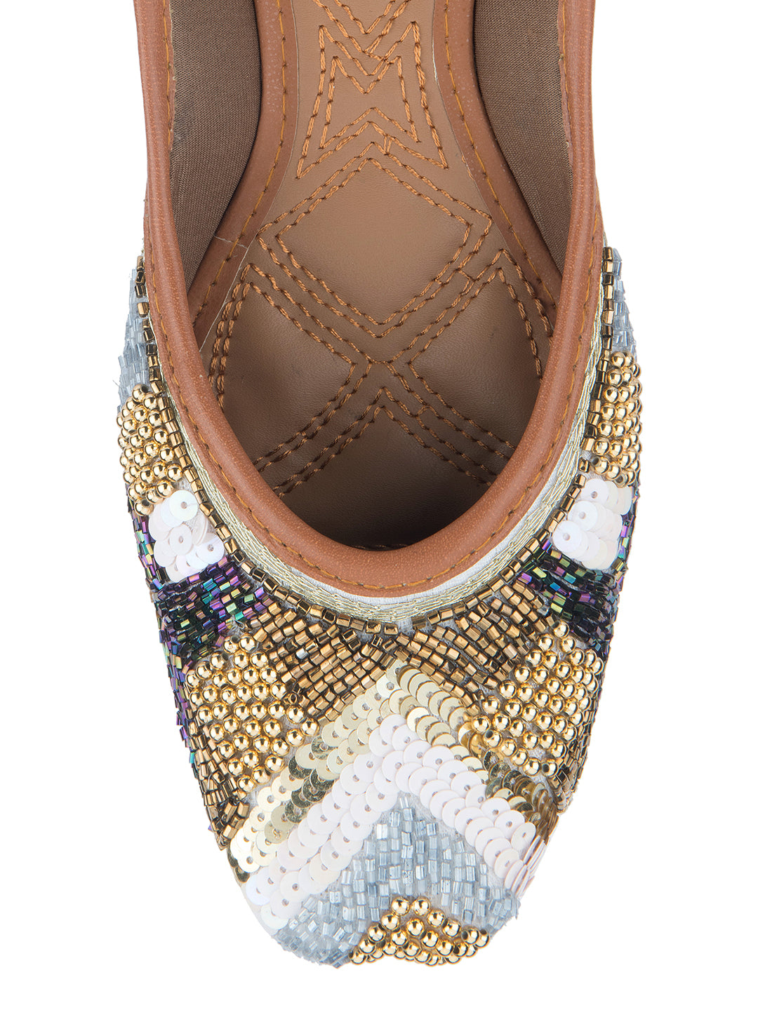 Desi Colour Women Indian Ethnic Footwear-Heavy Emb -17 - Distacart