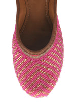 Thumbnail for Desi Colour Women Indian Ethnic Footwear-TPR-Pink Lines - Distacart