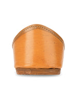 Thumbnail for Desi Colour Women Indian Ethnic Footwear-Tan Leather Basic - Distacart