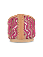 Thumbnail for Desi Colour Women Indian Ethnic Footwear-Pink Chevron - Distacart
