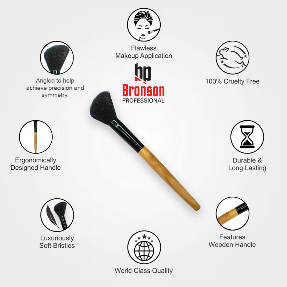 Bronson Professional Angled Kabuki Contour Shading Makeup Brush - Dista