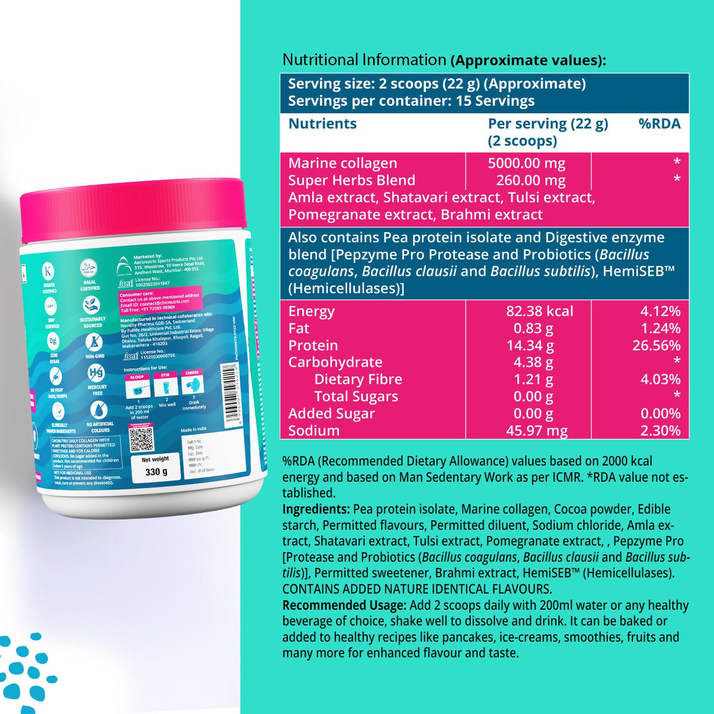 Chicnutrix Korean Wrinkle Reduction Routine Combo - Daily Collagen + Reverse Anti-aging Serum - Distacart