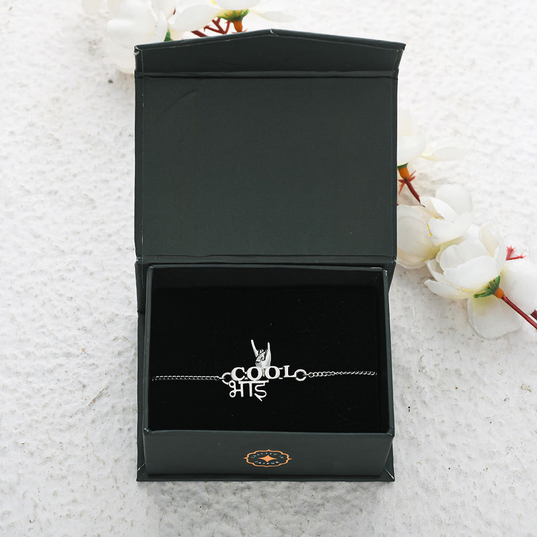 trueBrowns X Voylla 925 Sterling Silver Precious Cool Bhai Bracelet Rakhi - Distacart