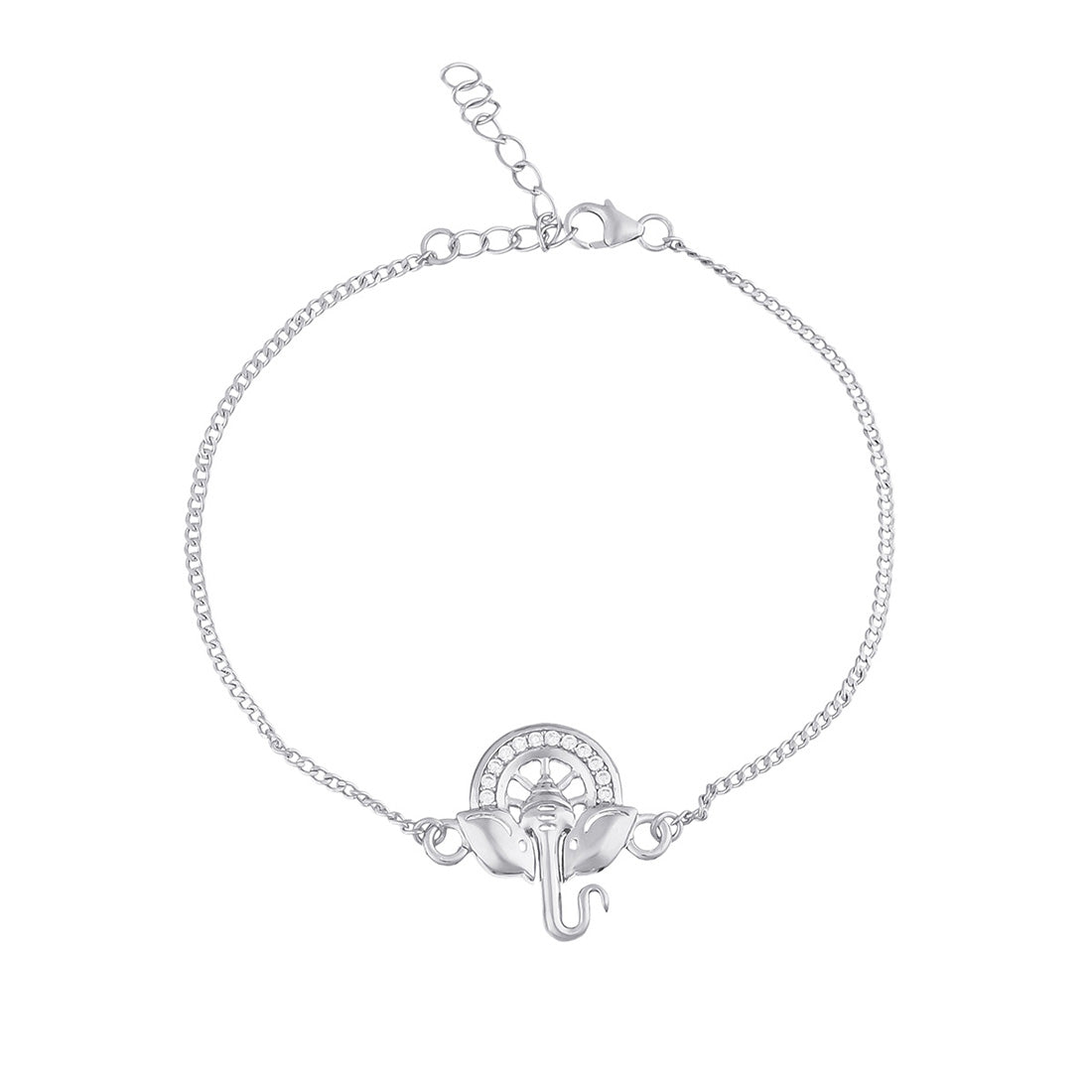 trueBrowns 925 Sterling Silver Auspicious Ganpati Bracelet Style Rakhi - Distacart